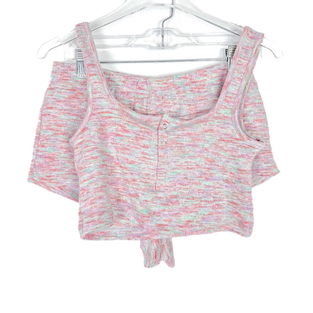 NWOT ASOS DESIGN Space Dye Cami & Short Pajama Set in Multi Size 8 NEW